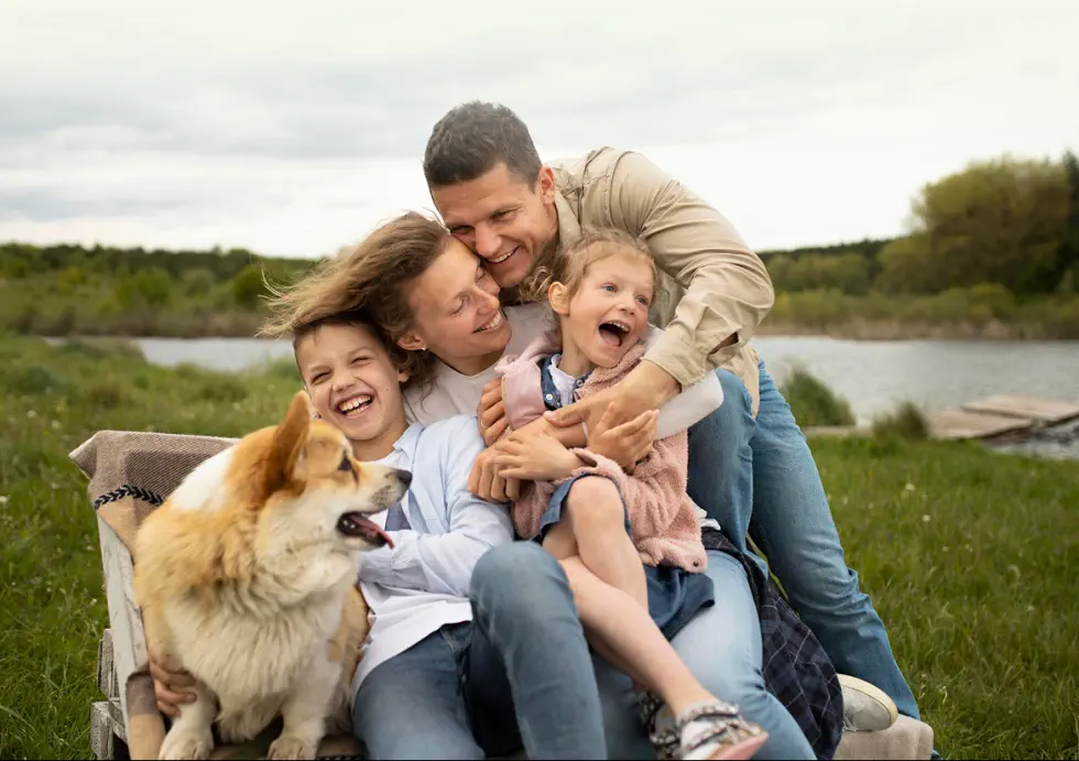 Boldog erdélyi magyar család